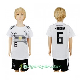 Billige Fotballdrakter Tyskland Khedira 6 Barn VM 2018 Hjemmedraktsett